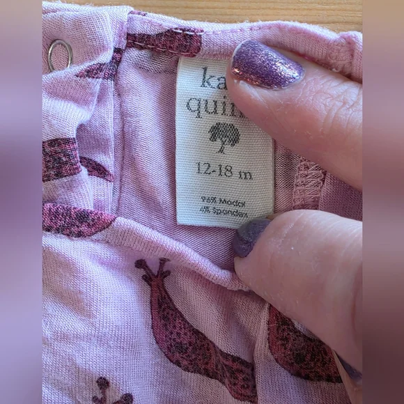 Kate Quinn Pink Slug PNW Skirted One Piece 12-18M - Picture 2 of 5